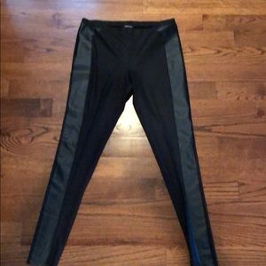 Trouve women’s pants with faux leather